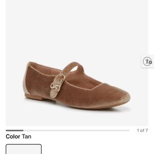 Sam & Libby Tan Mary Jane Flats